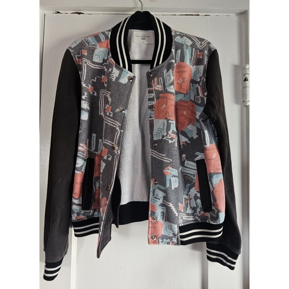 SOL ANGELES Snap button down bomer jacket‎ woman Sz S